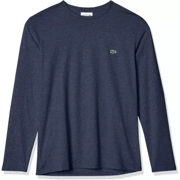 Lacoste Men's Long Sleeve Jersey Pima Regular Fit Crewneck T-Shirt