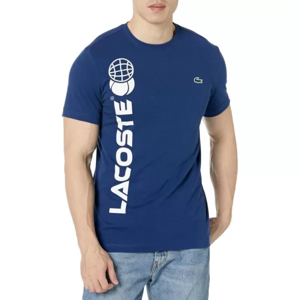 Lacoste Men's Short Sleeve Graphic Tennis Performance T-Shirt