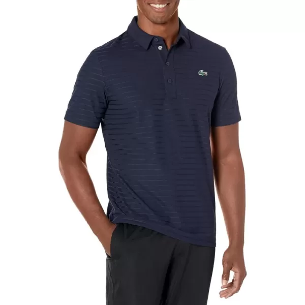 Lacoste Mens Sport Short Sleeve Jacquard Techincal Polo Shirt