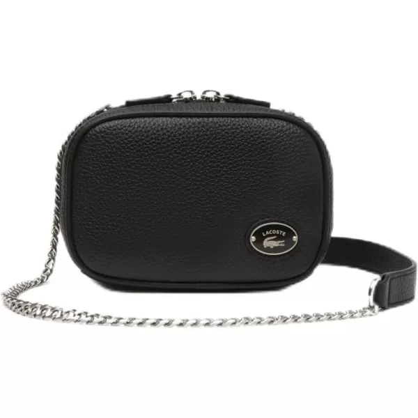 Lacoste Top Grain Leather Halfmoon Bag