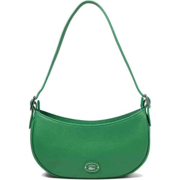 Lacoste Top Grain Leather Halfmoon Bag