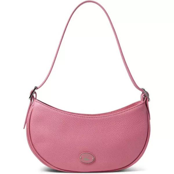 Lacoste Top Grain Leather Halfmoon Bag