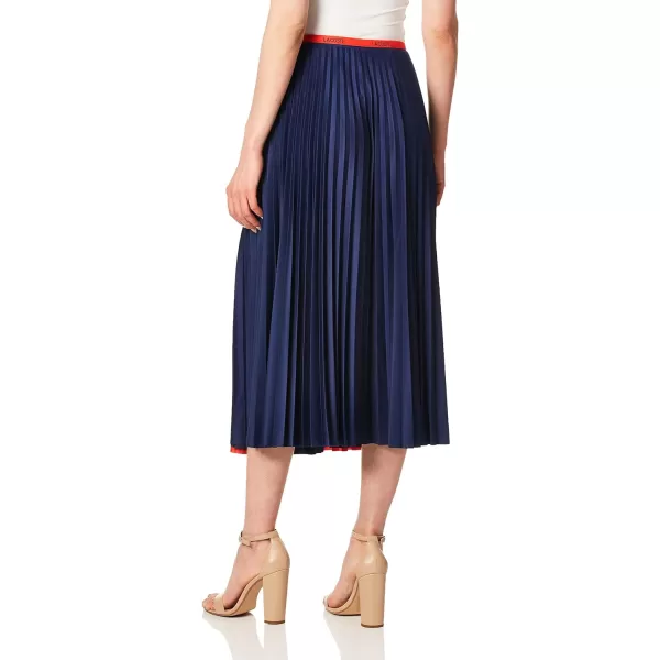 Lacoste Women's Colorblock Pleated Long Skirt