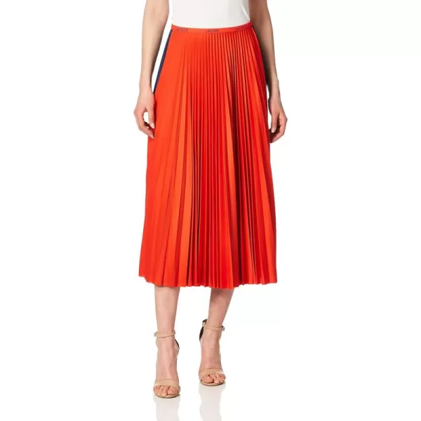 Lacoste Women's Colorblock Pleated Long Skirt