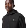 imageLacoste Mens Full Zip Up Jacket with HoodBlackBlackblack