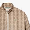 imageLacoste Mens Long Sleeve Aop L Full Zip Hoodless Blouson Jacket WArm Stripes ampamp Large Croc Back Graphic Tbd LXL