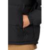 imageLacoste Mens Solid Full Zip Puffer Parka JacketNoir
