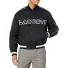 imageLacoste Mens Embroidered Cotton Twill Bomber JacketBlack