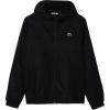 imageLacoste Mens Full Zip Up Jacket with HoodBlackBlackblack