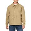 imageLacoste Mens Light Weight Short Parka Jacket WPocketsLion Beige