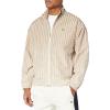 imageLacoste Mens Long Sleeve Aop L Full Zip Hoodless Blouson Jacket WArm Stripes ampamp Large Croc Back Graphic Tbd ML