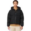 imageLacoste Mens Solid Full Zip Puffer Parka JacketNoir