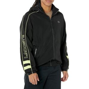 imageLacoste Mens Colorblocked Full Zip JacketBlackLimeira