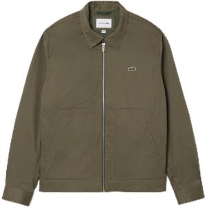 imageLacoste Mens Plain Short Jacket WCollarTank Green