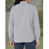 imageLacoste Mens Long Sleeve Regular Fit Gingham Button Down ShirtBlancMarine