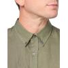 imageLacoste Mens Long Sleeve Regular Fit Linen Casual Button Down Shirt with Front PocketTank