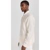 imageLacoste Mens Long Sleeve Regular Fit Linen Casual Button Down Shirt with Front PocketWhiteCroissant