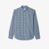 imageLacoste Mens Long Sleeve Regular Fit Plaid Casual Button Down ShirtHydroMultico