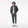 imageLacoste Mens Plaid Bomber Jacket WCroc BadgeNavy BlueMulticolor