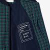 imageLacoste Mens Plaid Bomber Jacket WCroc BadgeNavy BlueMulticolor