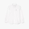 imageLacoste Mens Regular Fit Cotton Oxford ShirtWhiteWhite