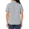 imageLacoste Mens Short Sleeve Regular Fit Gingham Button Down ShirtBlancMarine