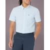imageLacoste Mens Short Sleeve Regular Fit Gingham Button Down ShirtBlancPanorama