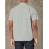 imageLacoste Mens Short Sleeve Regular Fit Gingham Button Down ShirtBlancVert