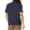 imageLacoste Mens Short Sleeve Regular Fit Linen Button Down Shirt with Front PocketNavy Blue