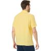 imageLacoste Mens Short Sleeve Regular Fit Linen Button Down Shirt with Front PocketYellow