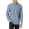 imageLacoste Contemporary Collections Mens Long Sleeve Solid Slim Fit Woven ButtonDown ShirtDeep Medium