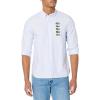 imageLacoste Mens Croc Badge Striped ShirtBlancPanorama