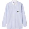 imageLacoste Mens Long Sleeve Relaxed Fit Oxford Button Down ShirtOverviewWhite
