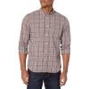 imageLacoste Mens Long Sleeve Slim Fit Poplin Stretch Plaid Button Down ShirtPepperZin