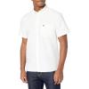 imageLacoste Mens Regular Fit Short Sleeve Oxford ShirtWhite