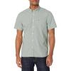 imageLacoste Mens Short Sleeve Regular Fit Gingham Button Down ShirtBlancVert