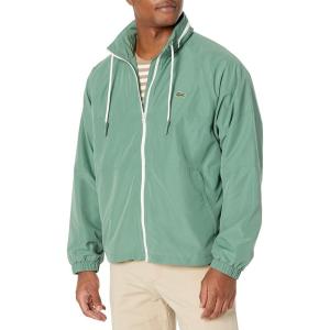 imageLacoste Mens Detachable Hood Water Repellent JacketAsh Tree