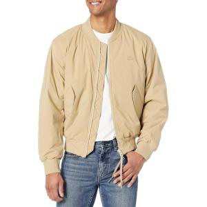 imageLacoste Mens Ls Solid Full Zip BomberViennois