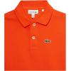 imageLacoste Boys Short Sleeve Classic Pique Polo ShirtSunrise