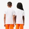 imageLacoste Boys Short Sleeve Classic Pique Polo ShirtWhite
