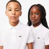 imageLacoste Boys Short Sleeve Classic Pique Polo ShirtWhite