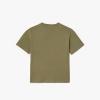 imageLacoste Little Kid Contrast Badge TShirtKhaki