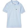imageLacoste Boys Short Sleeve Classic Pique Polo ShirtRill Light Blue