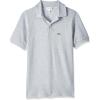imageLacoste Boys Short Sleeve Classic Pique Polo ShirtSilver Heathered