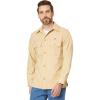 imageLacoste Mens Long Sleeve Overshirt Fit Button Down Shirt WTwo Front PocketsCroissant