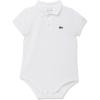 imageLacoste Unisex Baby Organic Cotton Piqu Bodysuit in Recycled Cardboard Box SetWhite