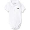 imageLacoste babygirls Layette Polo Gift SetWhite