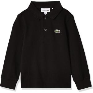 imageLacoste Boys Regular Fit Petit Piqu ull Sleeve PoloBlack