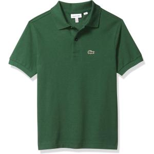 imageLacoste Boys Short Sleeve Classic Pique Polo ShirtAppalachan Green