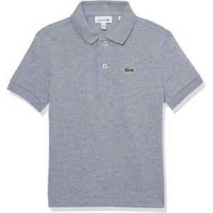 imageLacoste Boys Short Sleeve Classic Pique Polo ShirtBleu Indigo Clair